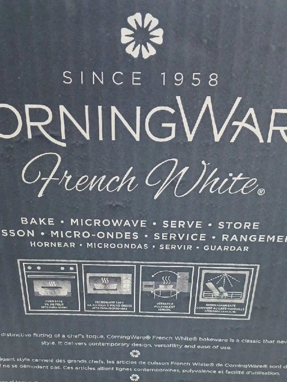 Corningware White Ceramic Lids and Dishes 10pc Set